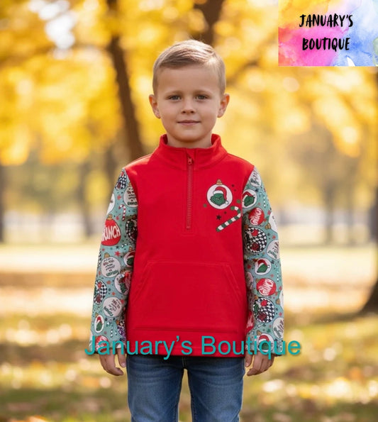 Boy’s Grin*h Pullover