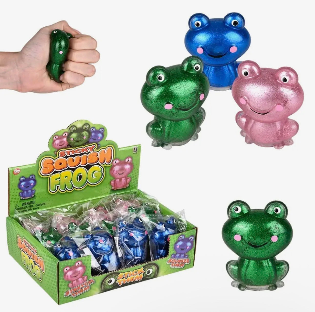 KK Metallic Squishy Frog Toy