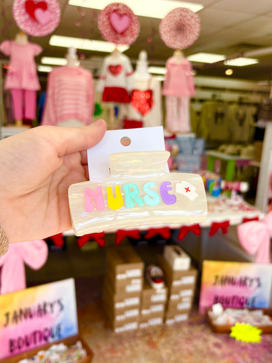 KK Acrylic Nurse Hair Clip