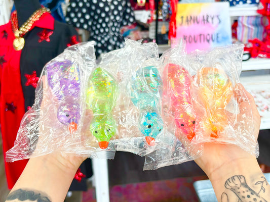 KK Clear Sugar Duck Squishy Toy