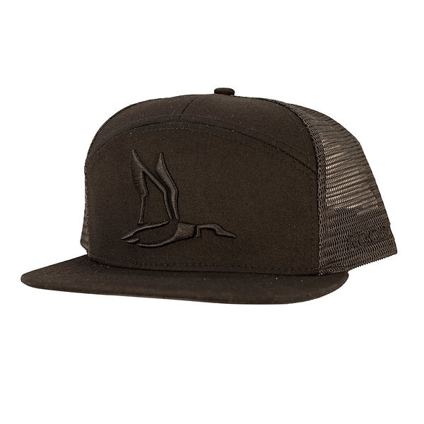 Roost Black Out Puff Duck Hat