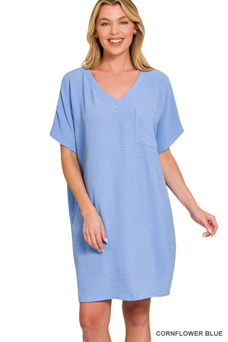 Women’s Cornflower Blue Airflow T-Shirt Dress