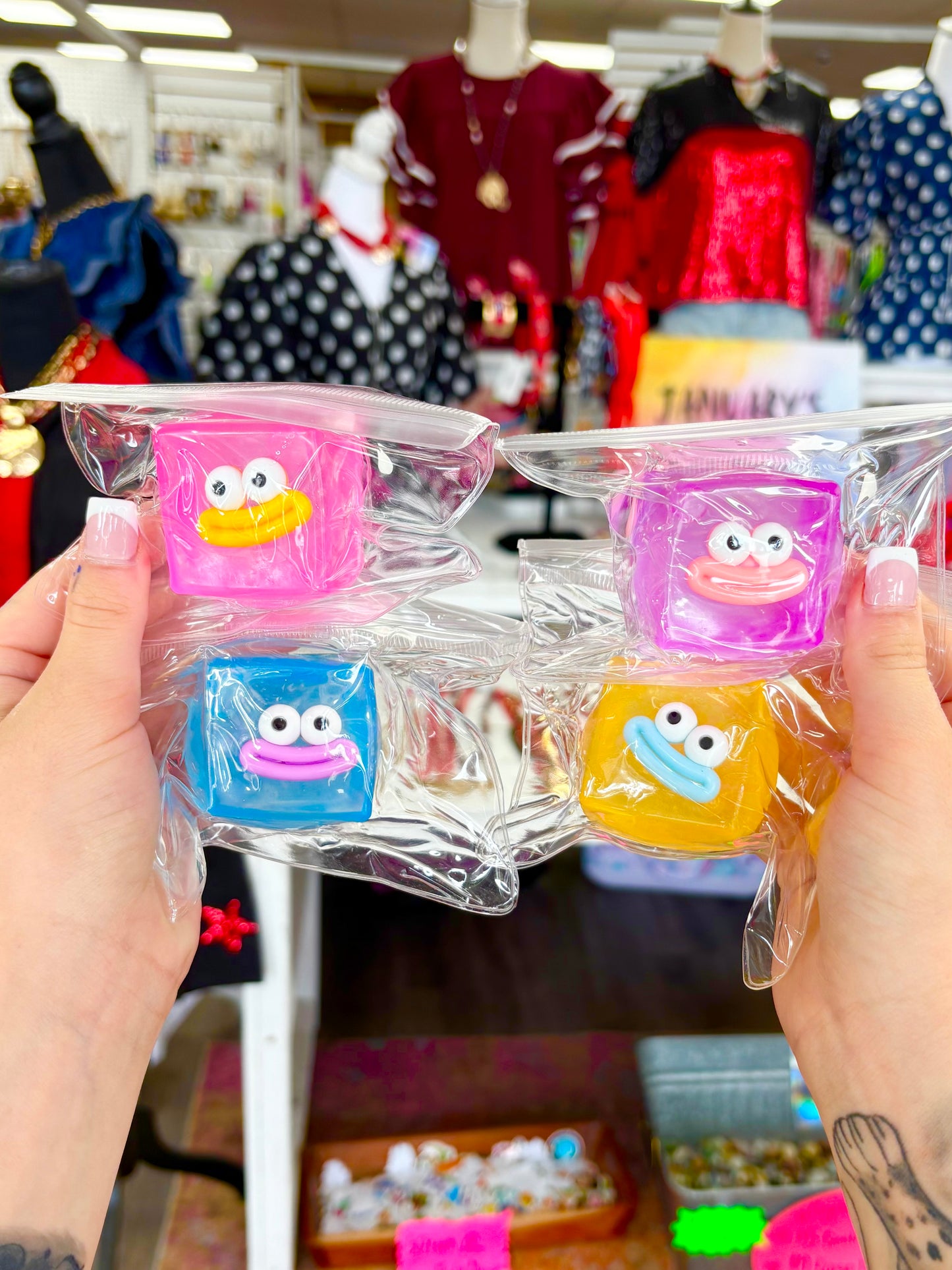 KK Maltose Face Cube Squishy