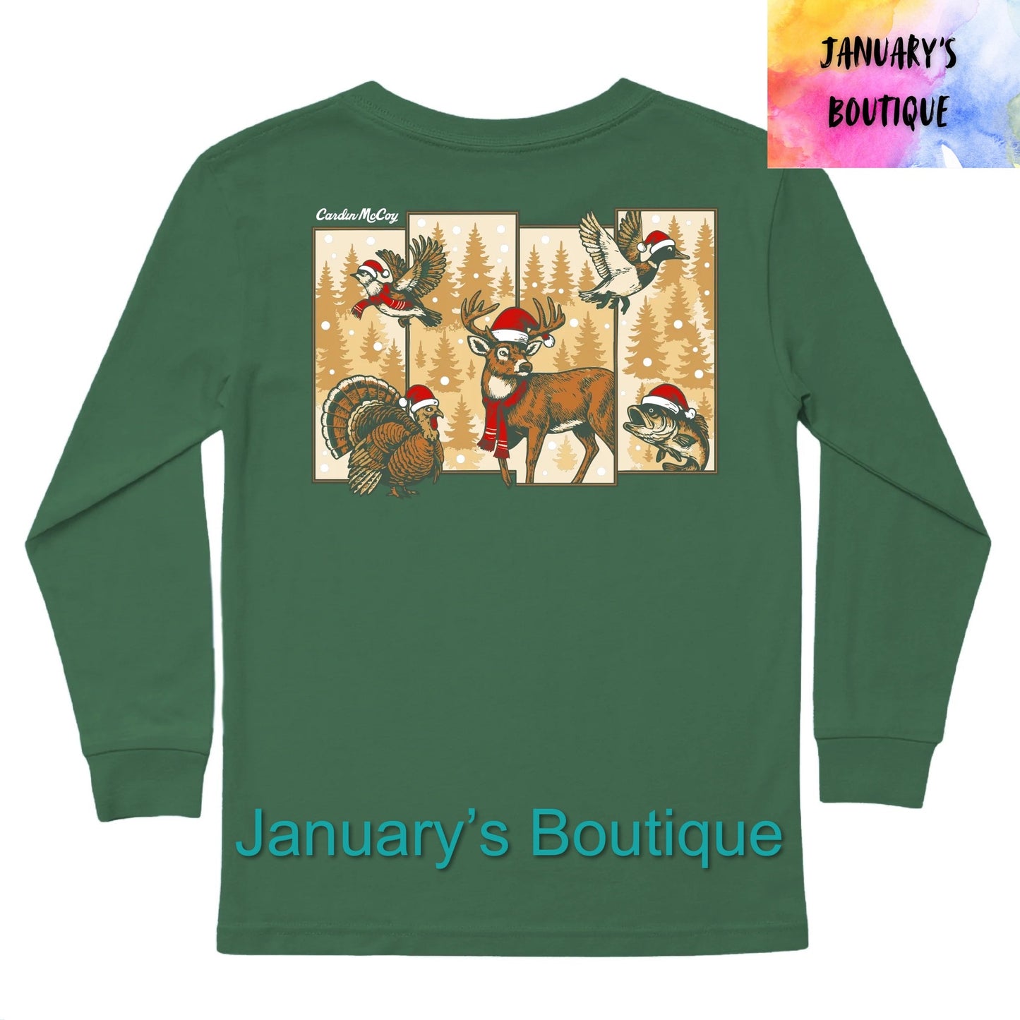 Cardin McCoy Christmas Hunting Grid Shirt