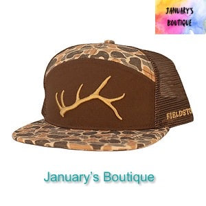 Men’s Camo 7 Panel Woodlands Hat