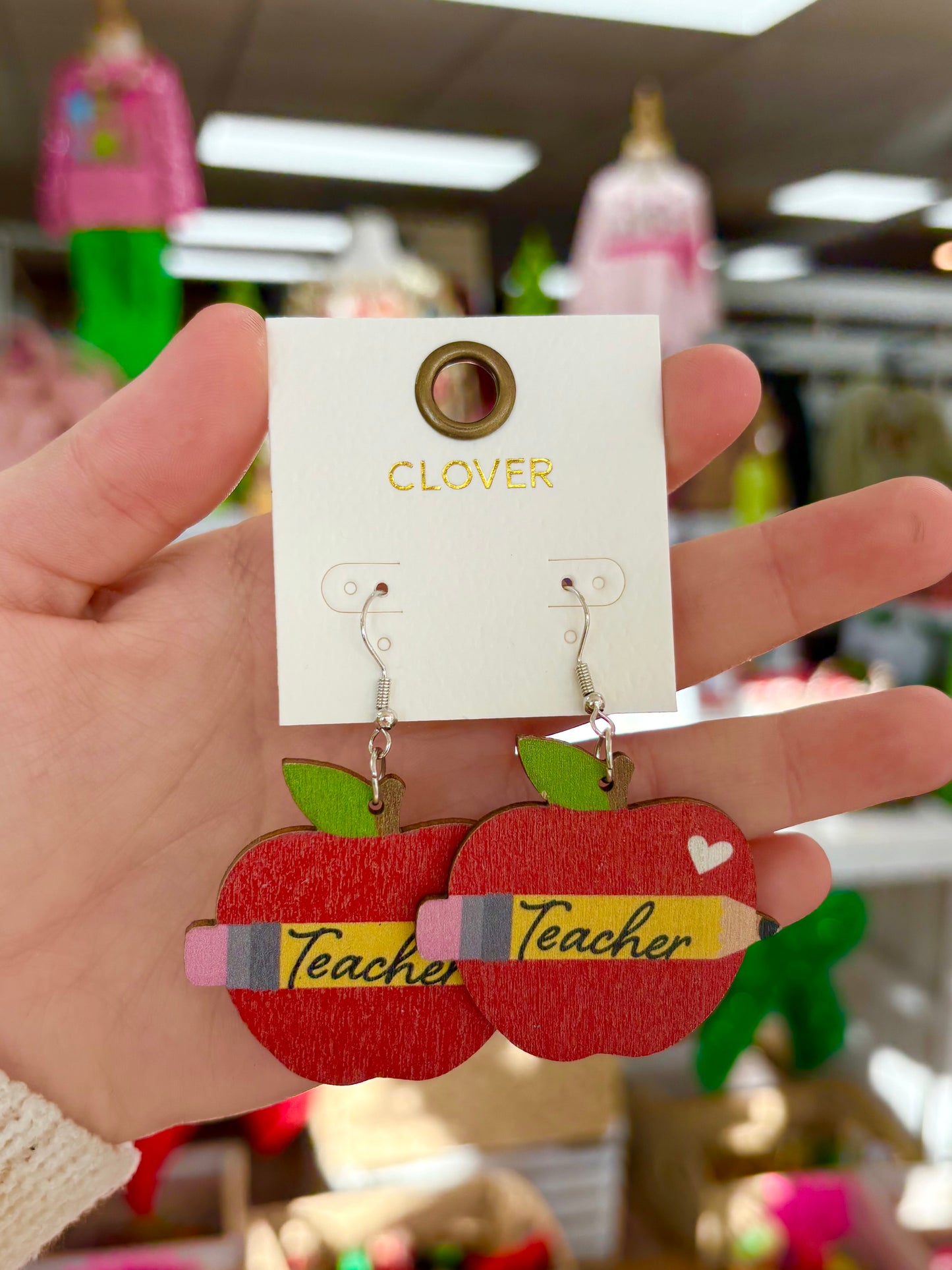 Apple Teacher Earrings