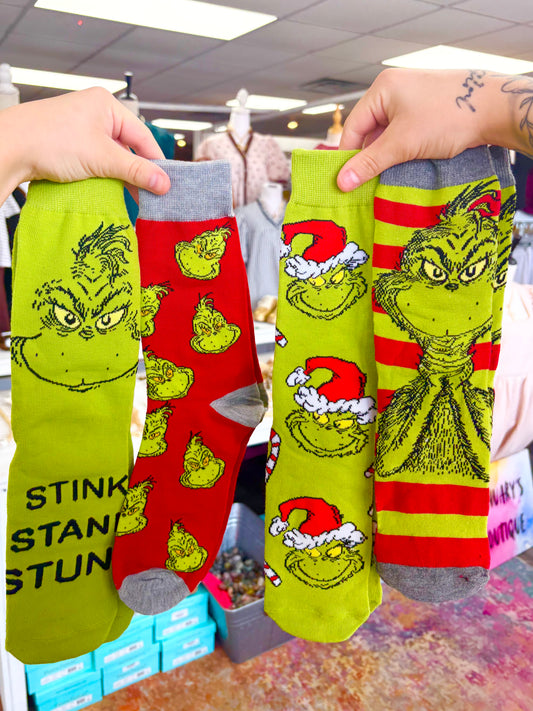 KK Christmas Grinch Socks