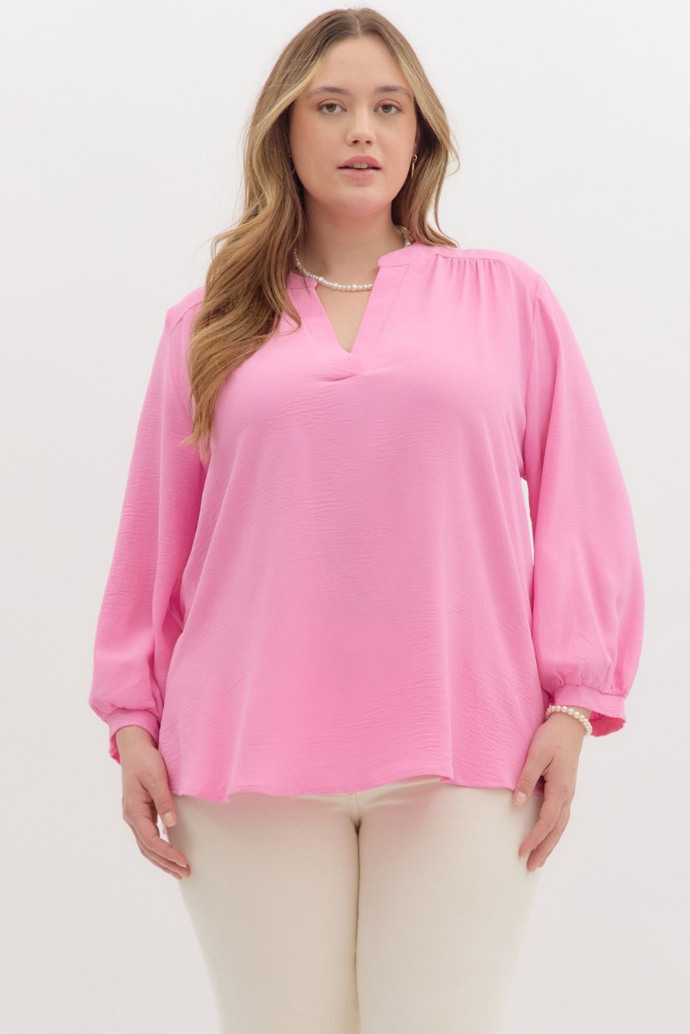 Women’s Entro Plus Pink Blouse
