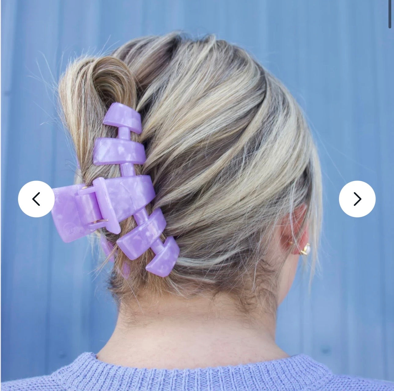 KK Classic Lavender Mist Large Hair Clip