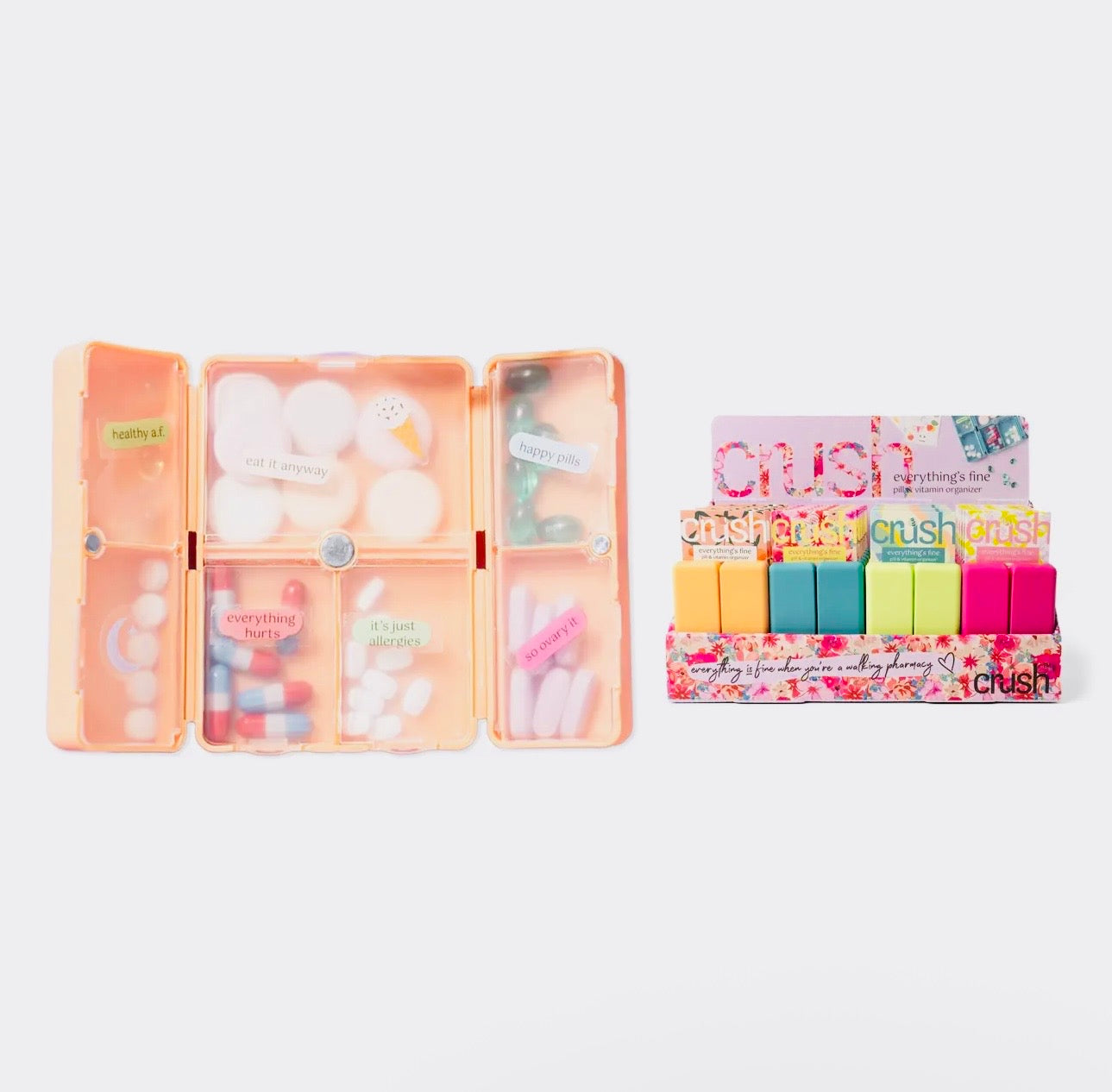 KK Crush Everything’s Fine Pill & Vitamin Case
