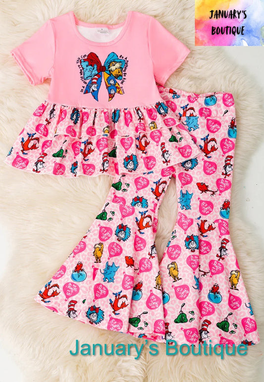 Girl’s Pink Dr Seu*s Set