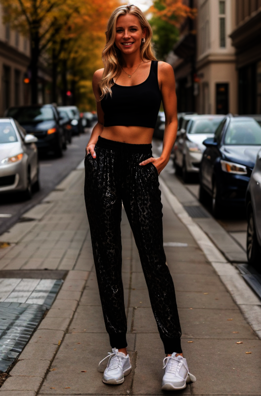 Women’s Animal Print Jogger Pants
