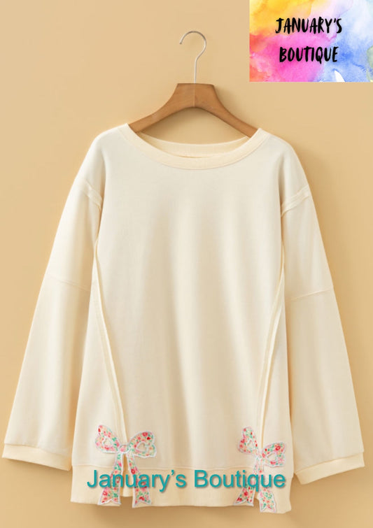 Women’s Plus Yellow Bow Shirt