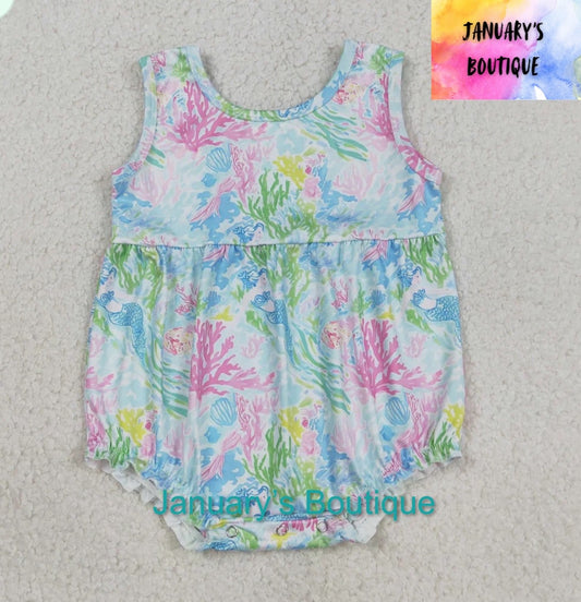 Girl’s Watercolor Romper