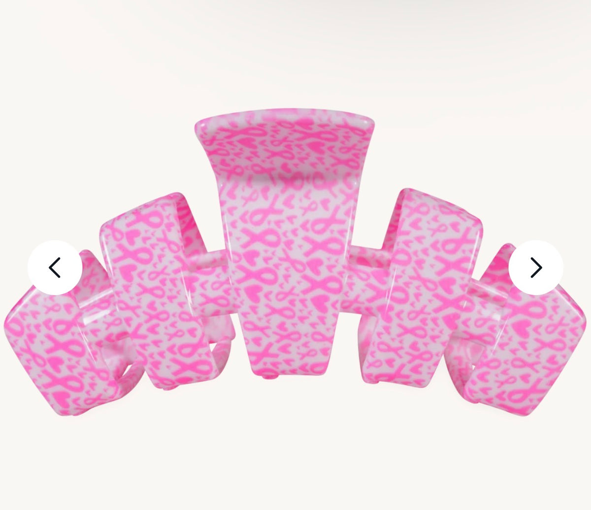 KK Classic Breast Cancer Awareness Medium Claw Clip