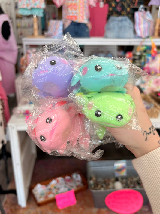 KK Foam Filled Axolotl Squishy(Color Ships Random)