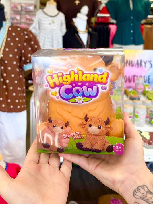 Jumbo Highland Cow Squishy