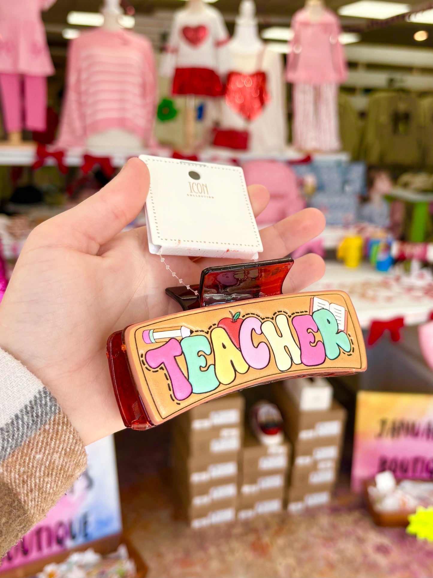 KK Teacher Leather Hair Clip