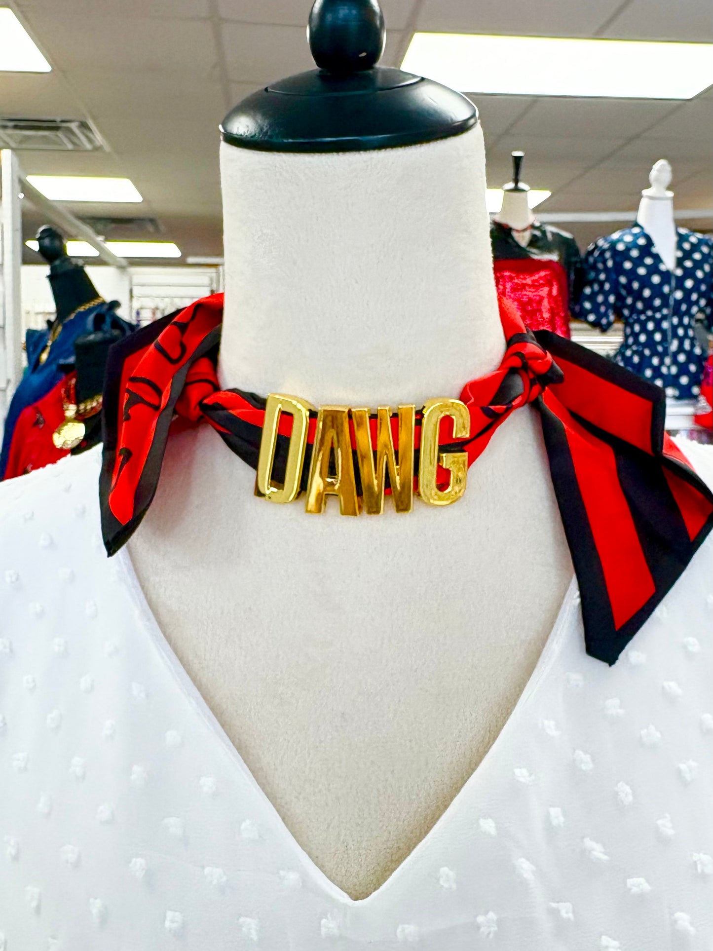 DAWG Scarf Necklace