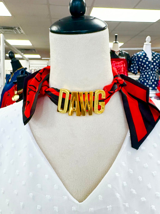 DAWG Scarf Necklace