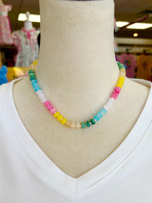 KK Multi Color Bead Necklace