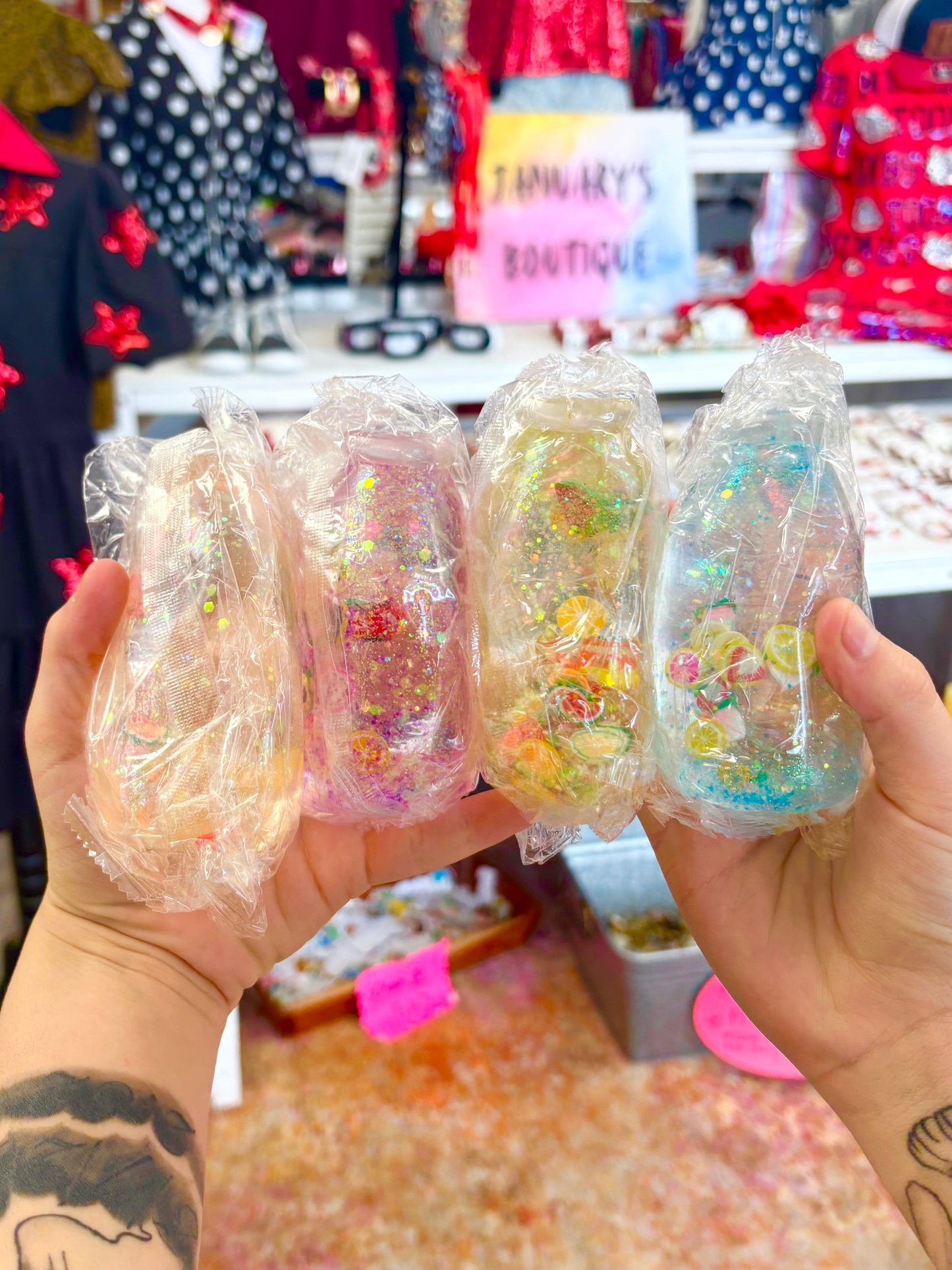 KK Glitter Sugar Bottle Squishy