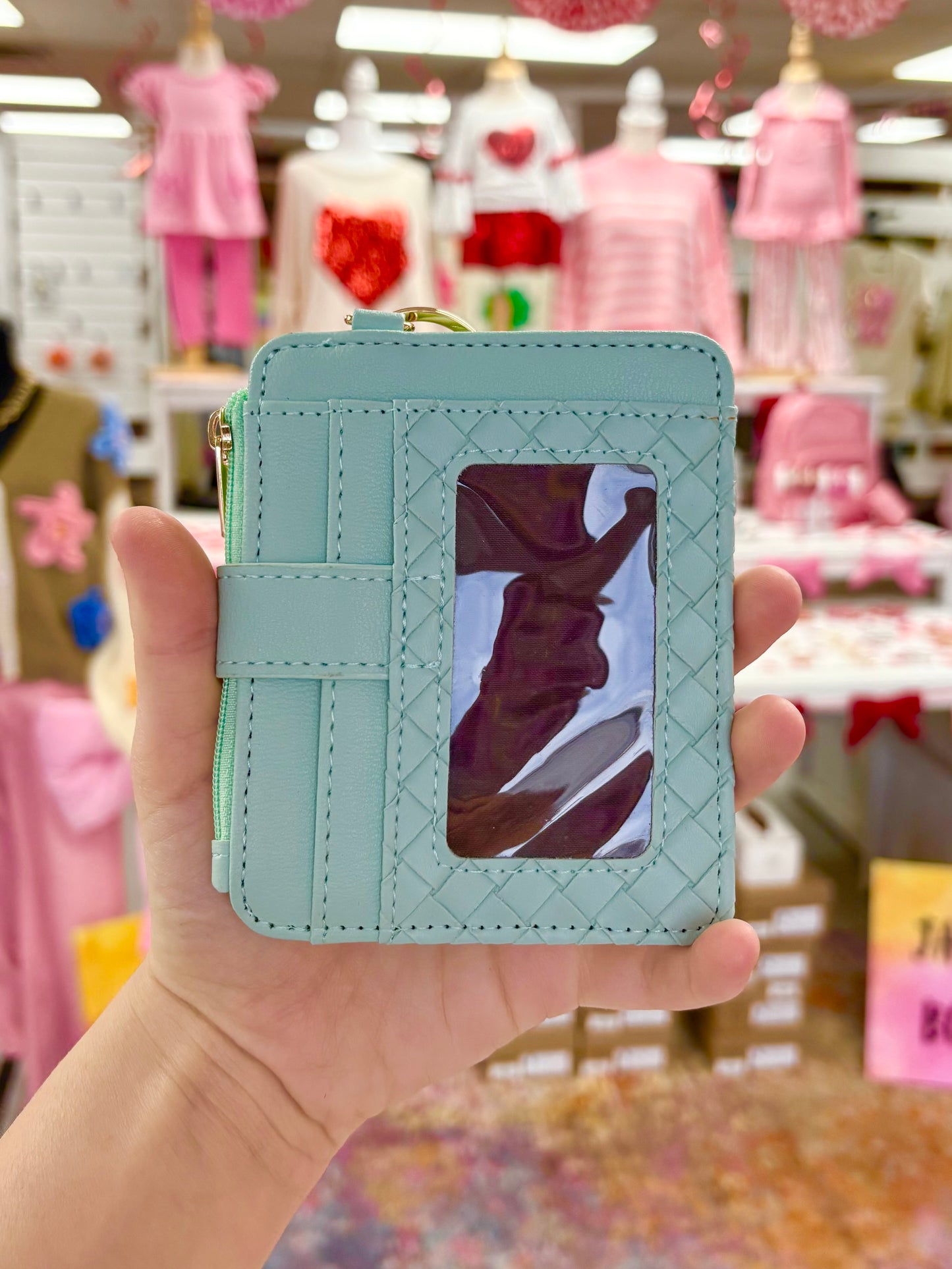 KK Aqua Textured Wallet Wristlet