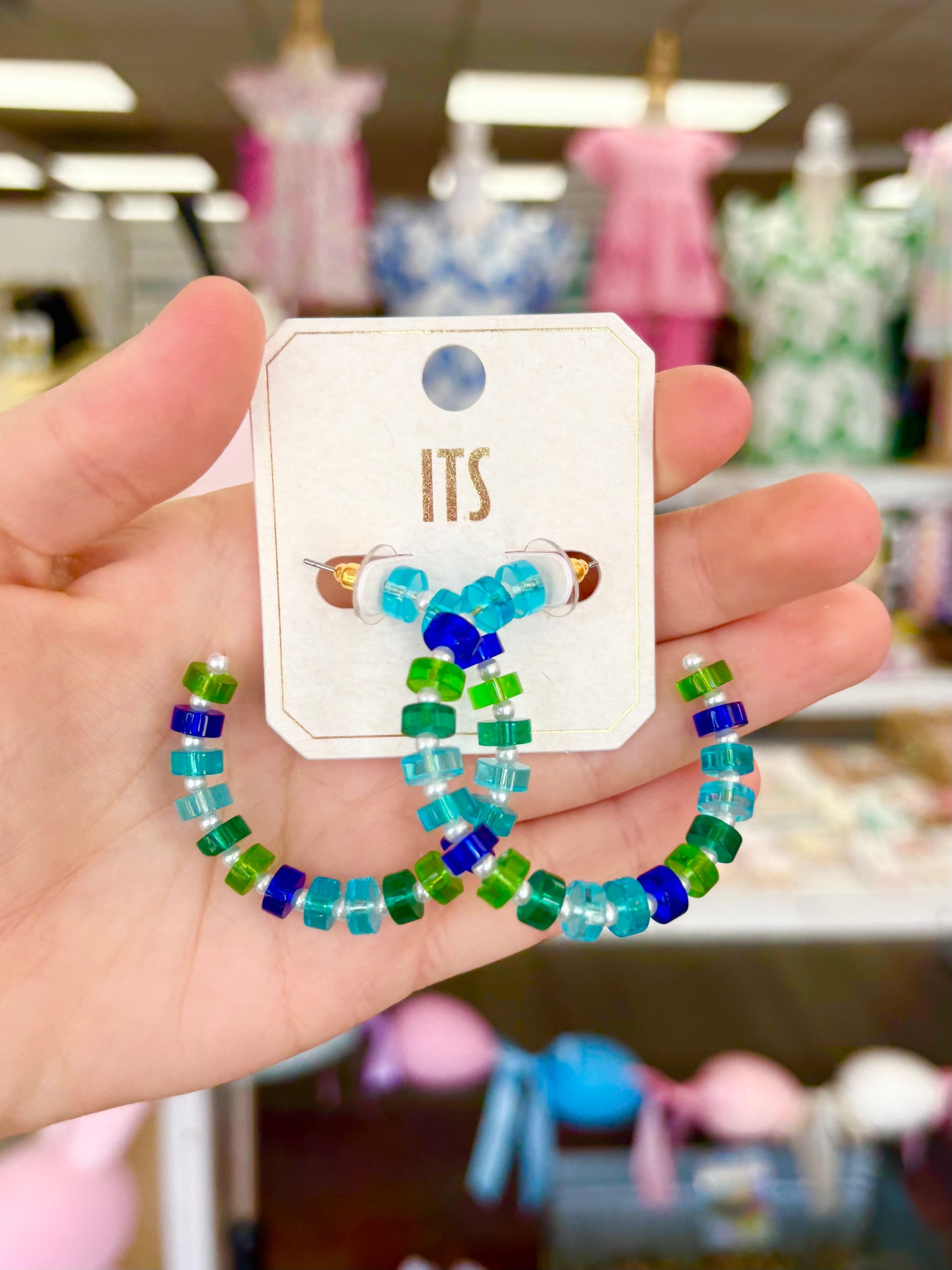 KK Sea Glass Hoops