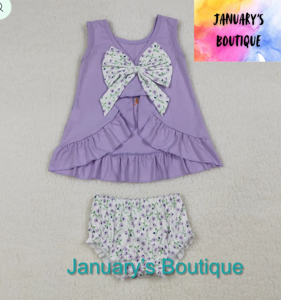 Girl’s Purple Goose Set