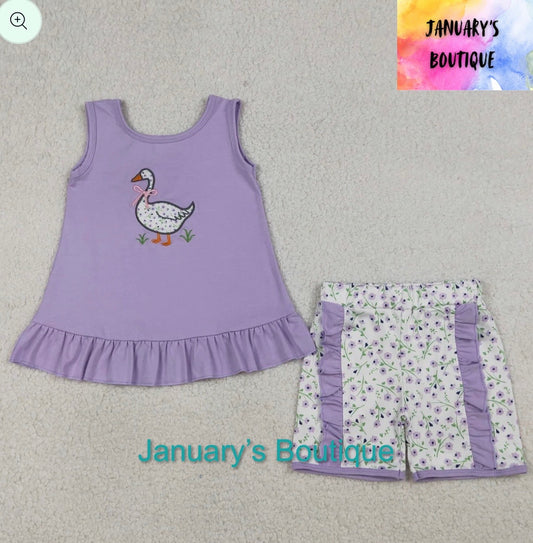 Girl’s Purple Goose Set