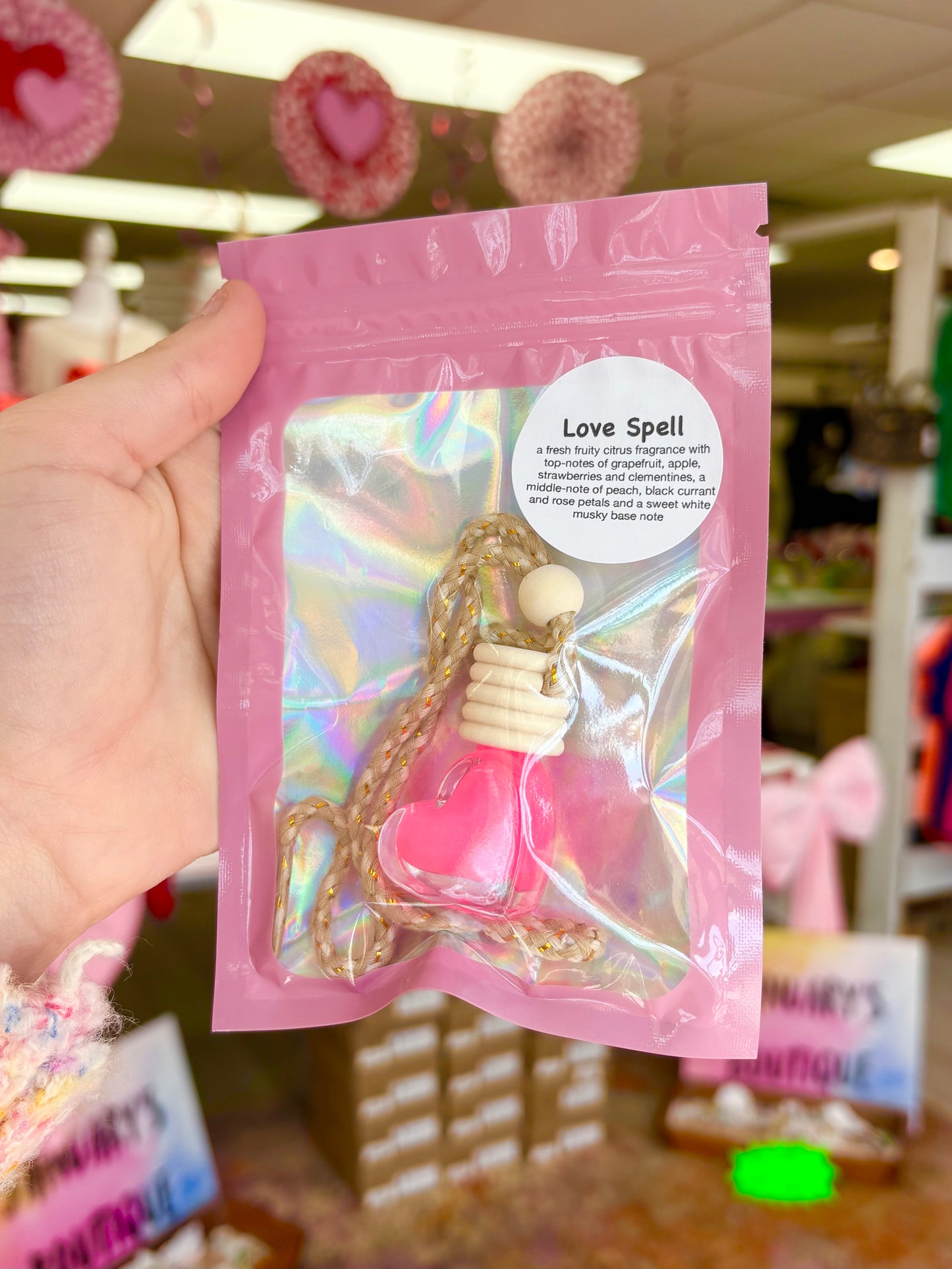 Heart Car Air Diffuser ( Love Spell)