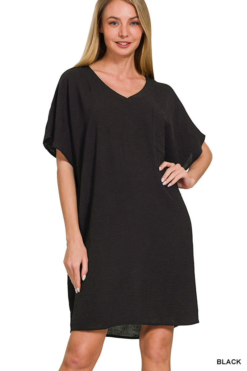 Women’s Black Airflow T-shirt Dress