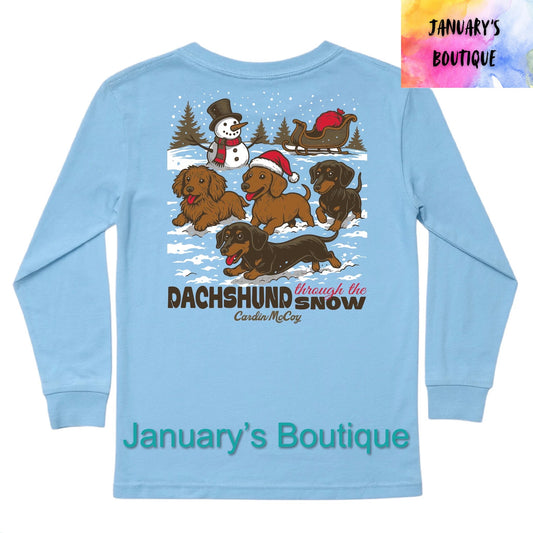 Cardin McCoy Dachshund Christmas Shirt
