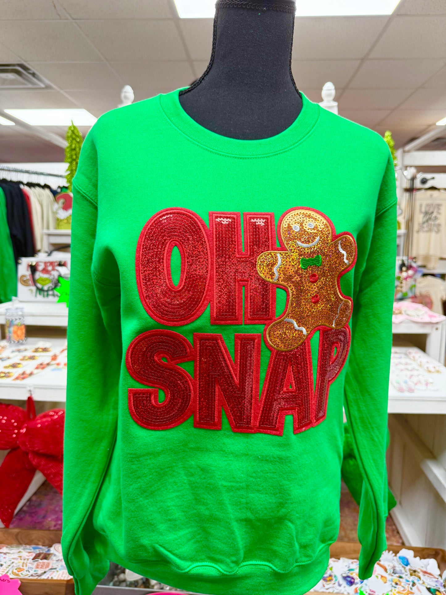 Women’s Sequin OH SNAP Sweatshirt