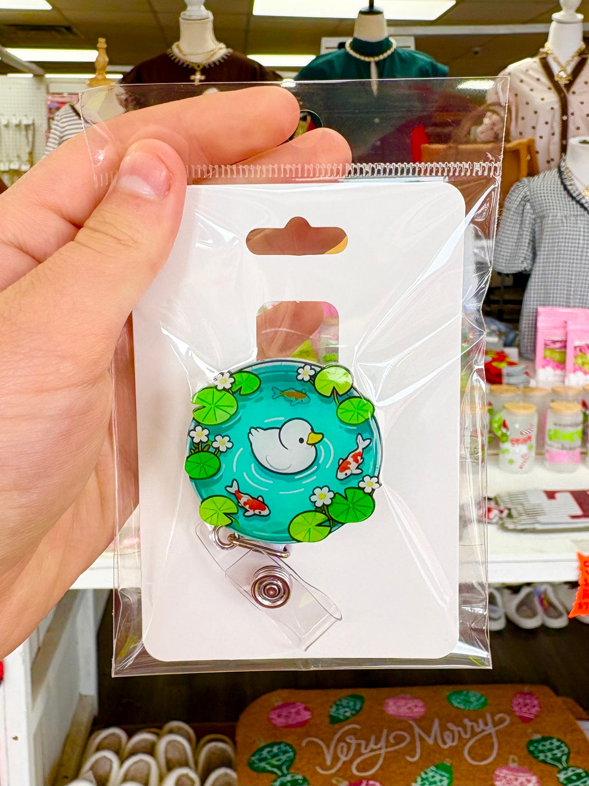 KK Duck In A Koi Pond Badge Reel