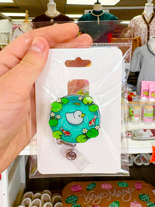 KK Duck In A Koi Pond Badge Reel