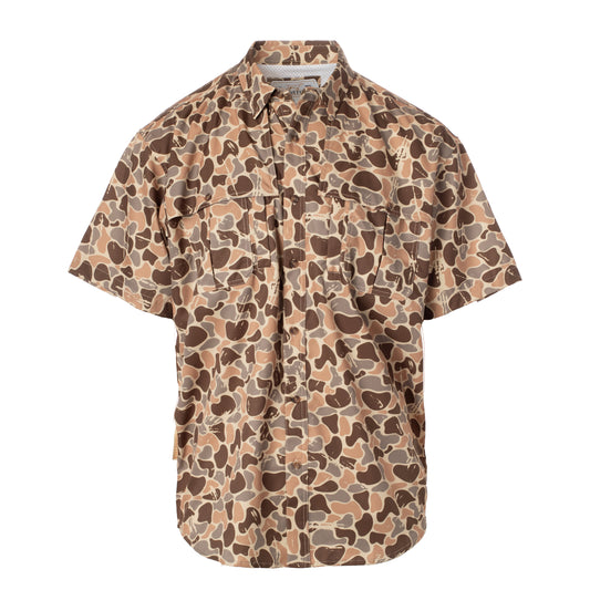 Men’s Woodlands Camo Button Down