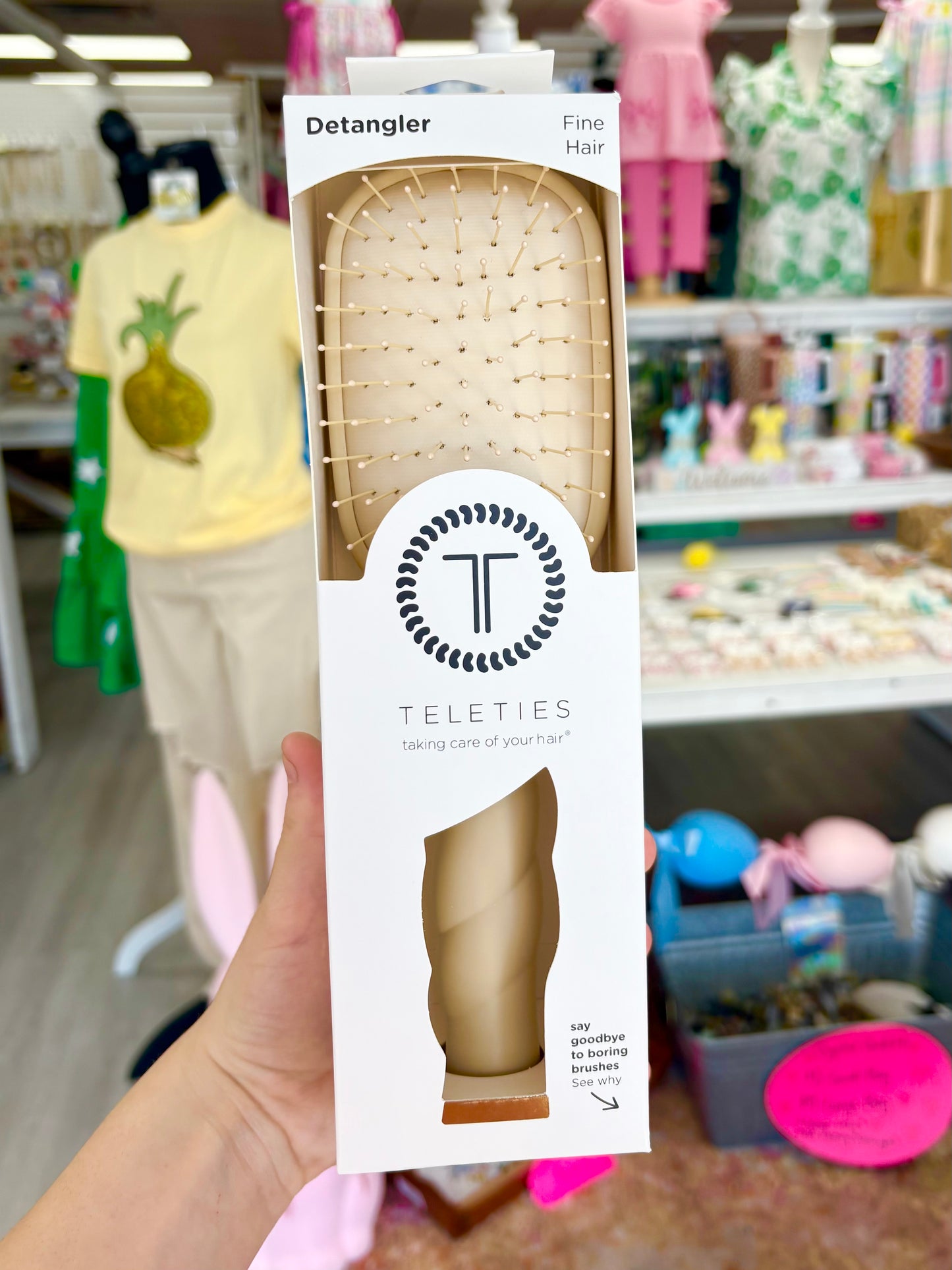 Detangler Hair Brush for Fine Hair – Tan