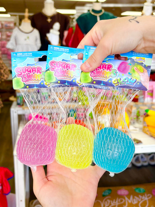 KK Sugar Swap Glow In The Dark Gumdrop Squishy