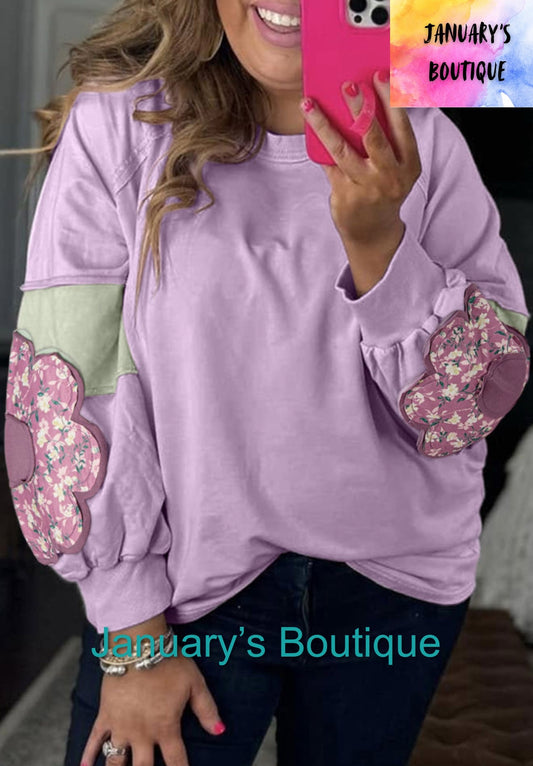 Women’s Plus Purple Top