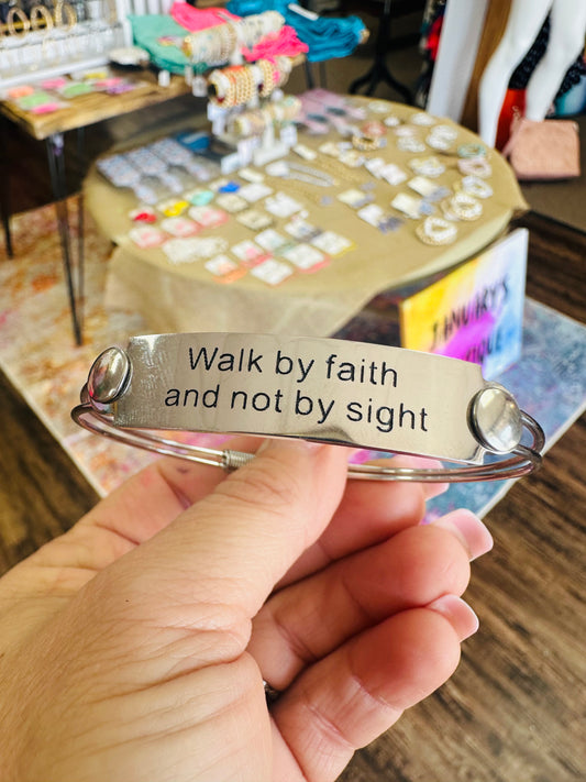 Walk By Faith Bangle
