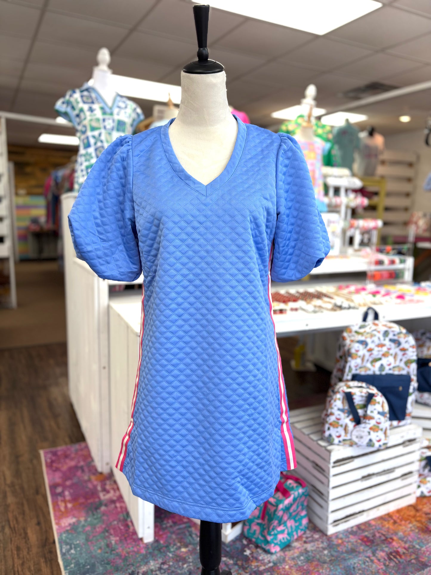 Women’s Blue Mary Square Dress
