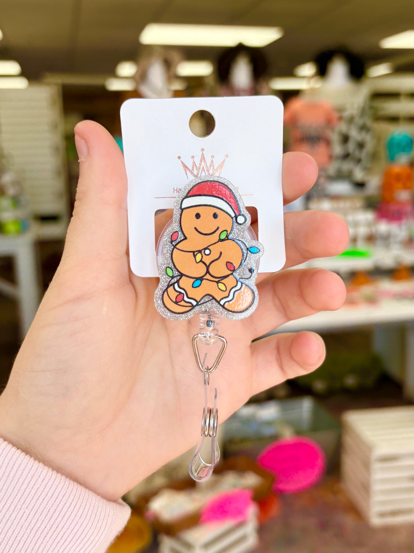 KK Gingerbread Christmas Badge Reel