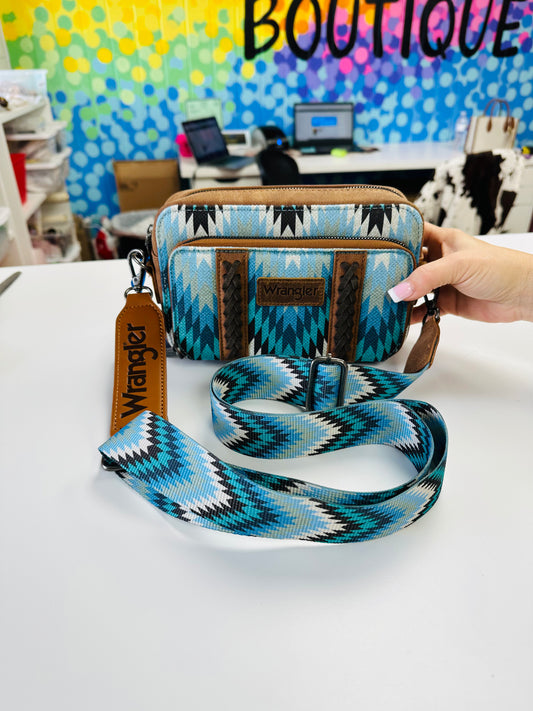 Jean Wrangler Southwestern Print Crossbody