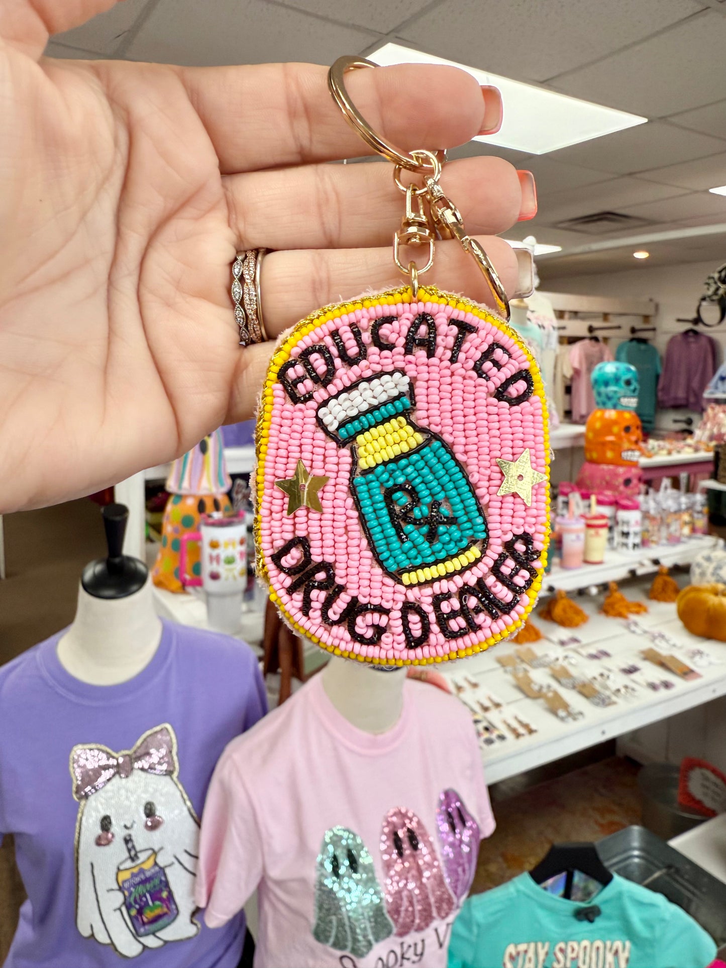 Educated Drug Dealer Keychain
