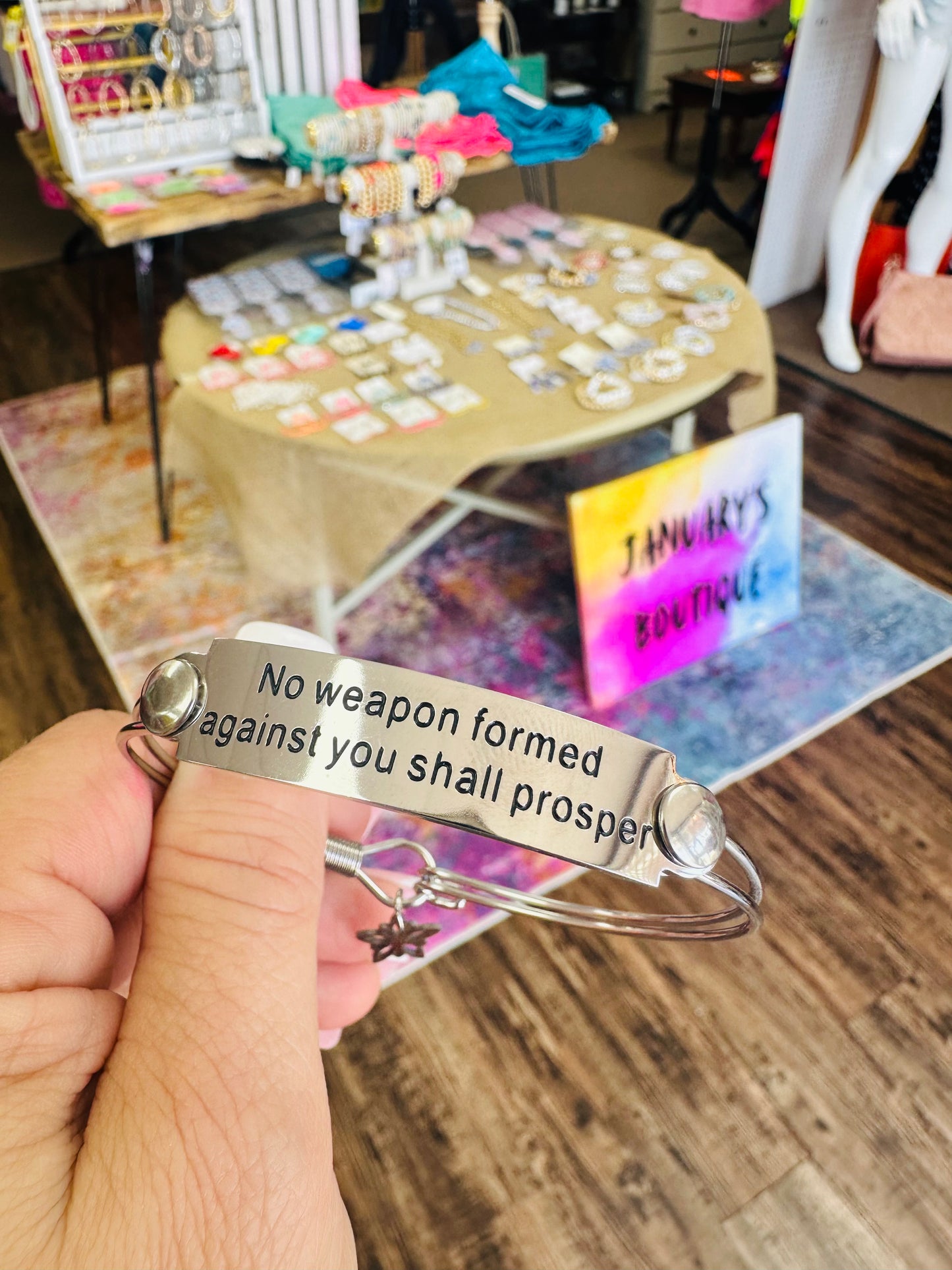 No Weapon Formed Bangle