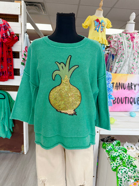 Women’s Sequin Onion Top