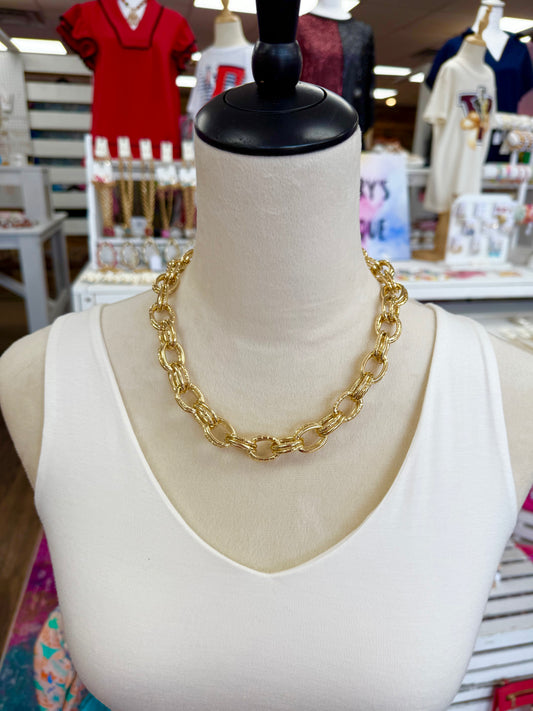 Women’s Gold Double Link Chain