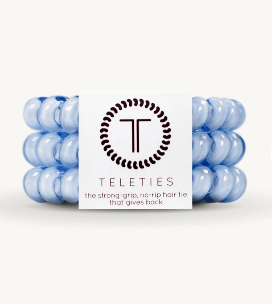 KK Washed Denim Large Hair Ties