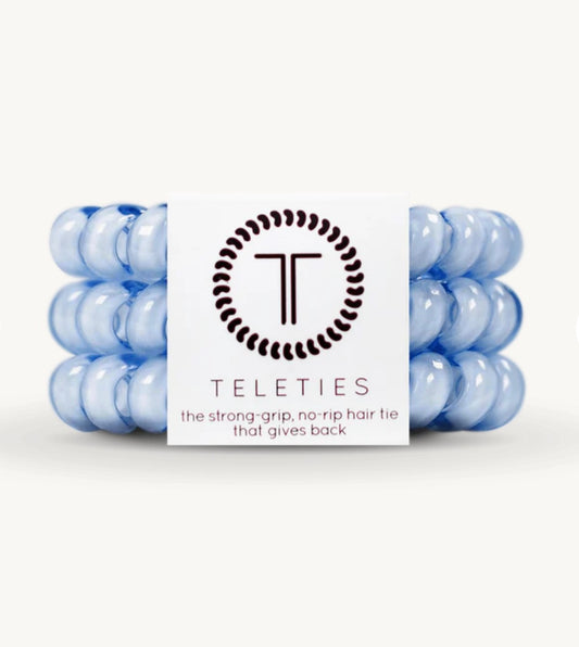 KK Washed Denim Large Hair Ties